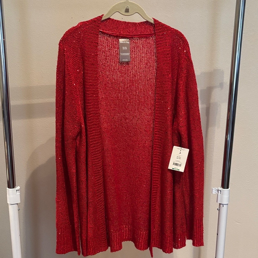 White Stag Vibrant Red Cardigan